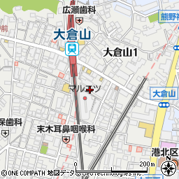 三菱ＵＦＪ銀行大倉山駅前 ＡＴＭ周辺の地図