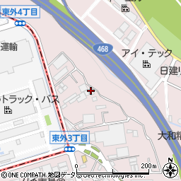 神奈川県厚木市上依知696周辺の地図