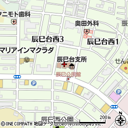 辰巳公民館周辺の地図