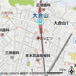 ガスト大倉山駅前店周辺の地図