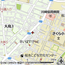 美山飯店大島店周辺の地図