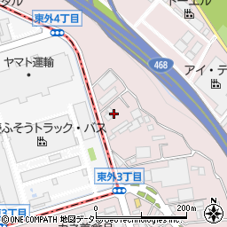 神奈川県厚木市上依知672周辺の地図