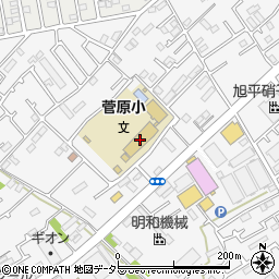 愛川町立菅原小学校周辺の地図