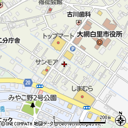千葉県大網白里市大網62周辺の地図