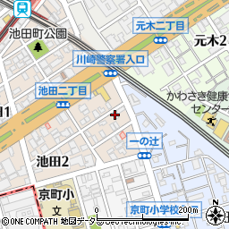 フローラ川崎周辺の地図