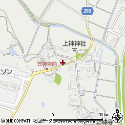 岐阜県美濃市笠神618周辺の地図