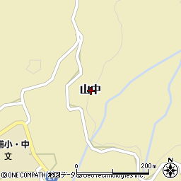 福井県大飯郡高浜町山中周辺の地図