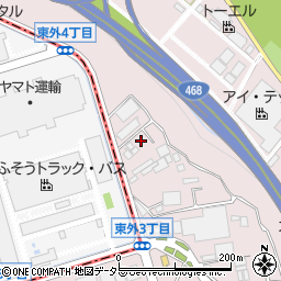 神奈川県厚木市上依知672-17周辺の地図