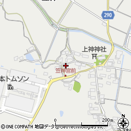 岐阜県美濃市笠神606周辺の地図