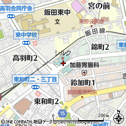 長野県飯田市錦町1丁目周辺の地図