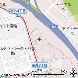神奈川県厚木市上依知671周辺の地図