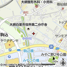 千葉県大網白里市大網7周辺の地図