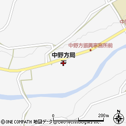 中野方郵便局周辺の地図