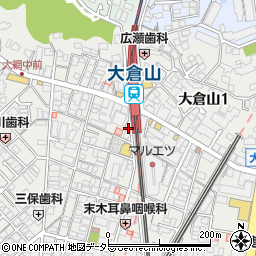 りそな銀行大倉山駅前 ＡＴＭ周辺の地図