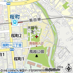 長野県飯田市大王路周辺の地図