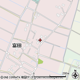 千葉県大網白里市富田1392-5周辺の地図