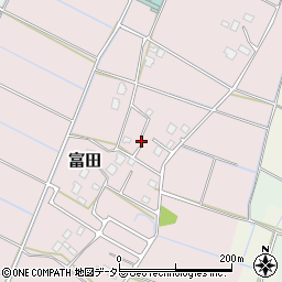 千葉県大網白里市富田1389-13周辺の地図