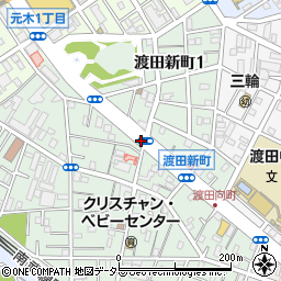 渡田新町周辺の地図