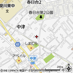 神奈川県愛甲郡愛川町中津1443-7周辺の地図