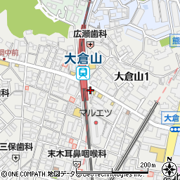 ごう 大倉山店周辺の地図