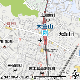 おたからや　大倉山駅前店周辺の地図