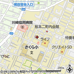 川崎市桜本老人いこいの家周辺の地図