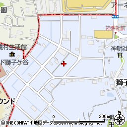 神奈川県横浜市鶴見区獅子ケ谷3丁目4-7周辺の地図