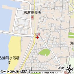 古浦周辺の地図