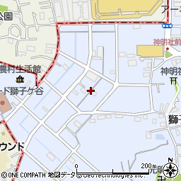 神奈川県横浜市鶴見区獅子ケ谷3丁目4周辺の地図