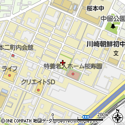 桜本公園周辺の地図