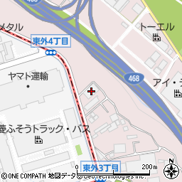 神奈川県厚木市上依知670周辺の地図