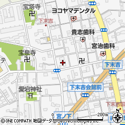 神奈川県横浜市鶴見区下末吉4丁目14周辺の地図