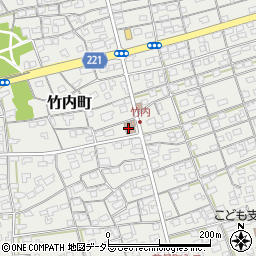 竹内町会館周辺の地図
