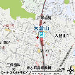 松屋 大倉山店周辺の地図