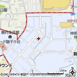 神奈川県横浜市鶴見区獅子ケ谷3丁目4-29周辺の地図