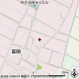 千葉県大網白里市富田1381周辺の地図