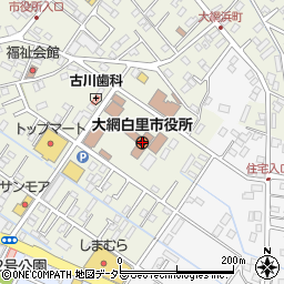 千葉県大網白里市周辺の地図
