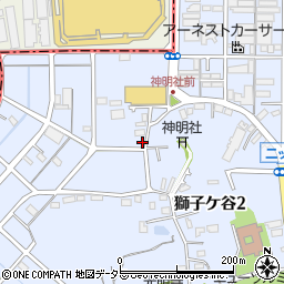 神奈川県横浜市鶴見区獅子ケ谷3丁目2-18周辺の地図