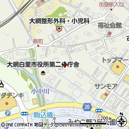 千葉県大網白里市大網44周辺の地図