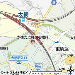 千葉県大網白里市駒込4周辺の地図