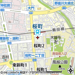 桜町駅前周辺の地図