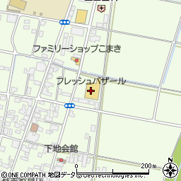 フレッシュバザール野田川店周辺の地図
