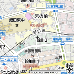 長野県飯田市錦町2丁目21周辺の地図
