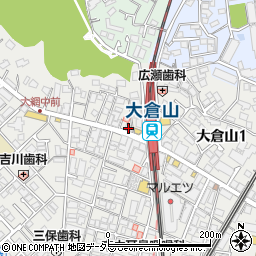 マイティ英会話教室　大倉山校周辺の地図
