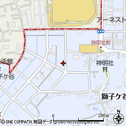 神奈川県横浜市鶴見区獅子ケ谷3丁目5-14周辺の地図