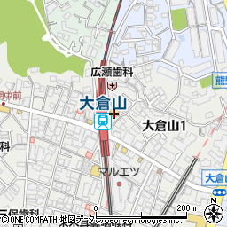 大倉山駅前　新田歯科クリニック周辺の地図