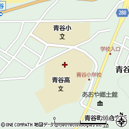 鳥取県立青谷高等学校周辺の地図