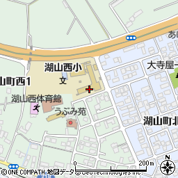 鳥取市立湖山西小学校　ぽっかぽか児童クラブ周辺の地図