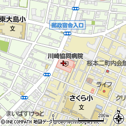 川崎協同病院周辺の地図