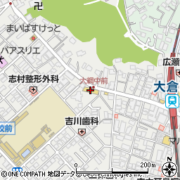 ファミリーマート大綱中学校前店周辺の地図